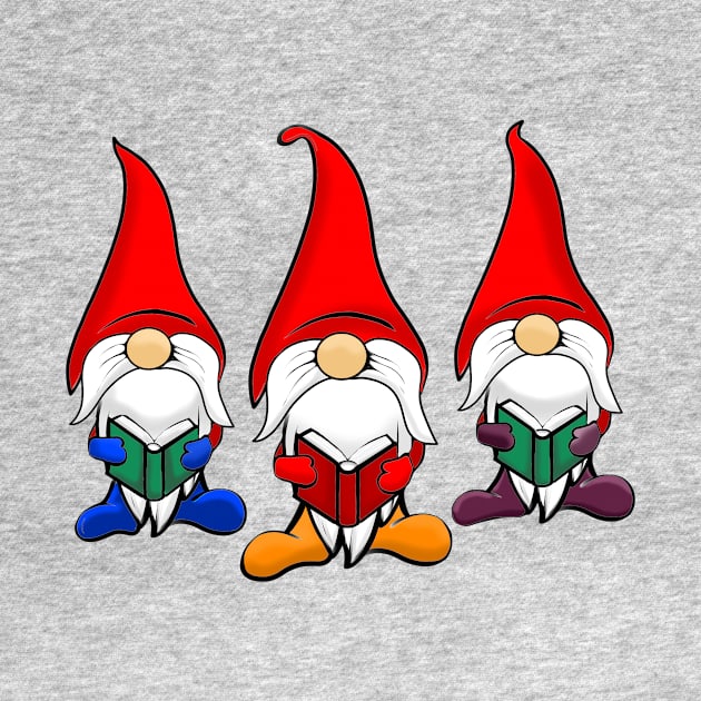 CHRISTMAS CAROLING GNOMES by Art by Eric William.s